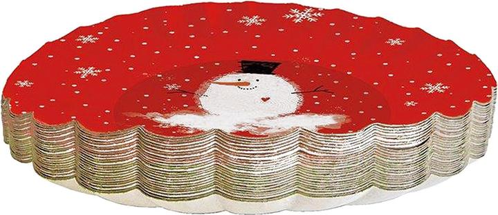 Produktbild Braun + Company Weihnachts-Pappteller 'rund' (25 x)