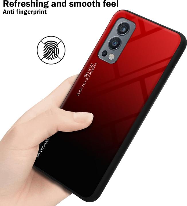 Actual product image Cadorabo TPU 2 colors glass envelope (OnePlus Nord 2 5G)