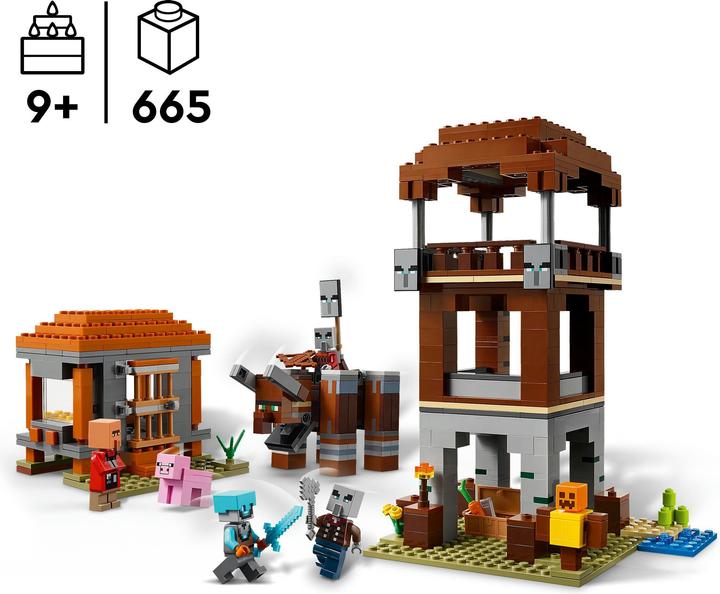 Productafbeelding LEGO Ein Verwüster am Plünderer-Aussenposten (21278, LEGO Minecraft)