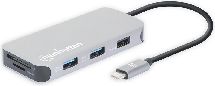 Actual product image Manhattan USB-C 8-in-1 Docking Station with Power Delivery (USB-C, 1 Ports)
