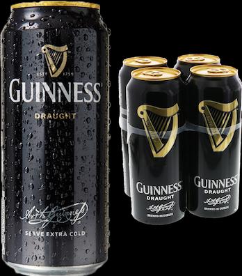 Actual product image Guinness Draught Stout Beer (4 x 50 cl)