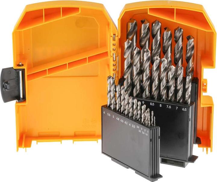 Produktbild DeWalt HSS-G Metallbohrer Set (6 mm, 12 mm, 1 mm, 6.5 mm, 5.5 mm, 10 mm, 10.5 mm, 12.5 mm, 1.5 mm, 7 mm, 11 mm, 3 mm, 5 mm, 8.5 mm, 11.5 mm, 8 mm, 2.5 mm, 9 mm, 3.5 mm, 4.5 mm, 2 mm, 7.5 mm, 13 mm, 9.5 mm, 4 mm)