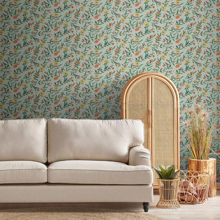 Actual product image Cath Kidston Wallpaper birds (53 x 1000 cm)