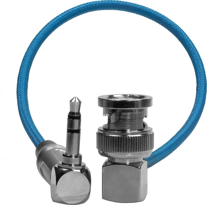 Image du produit Kondor Blue Câble 10" BNC vers 3,5 mm à angle droit Time Code (0.25 m)