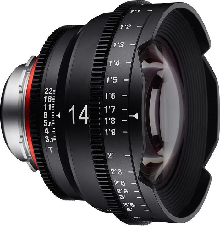 Actual product image Samyang XEEN 14mm T3.1 FF Cine Nikon (Nikon F, APS-C / DX, full size)