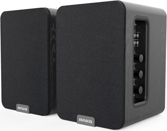 Actual product image Aiwa ASP-A200 Active Speaker Pair, black (1 pair, 25 W)