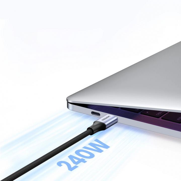 Productafbeelding Ugreen USB-C naar USB-C USB4 kabel, 240W, 2m (zwart) (2 m, USB 2.0)