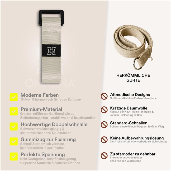 Actual product image Omnana EXtend yoga belt