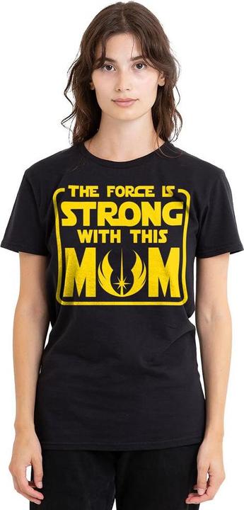 Actual product image Star Wars Unisex Adult Force Is Strong With Mum Mothers Day T-Shirt (XL)