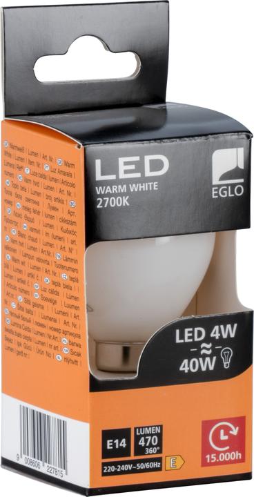 Image du produit EGLO Sources lumineuses (E14, 4 W, 470 lm, 1 x, E)