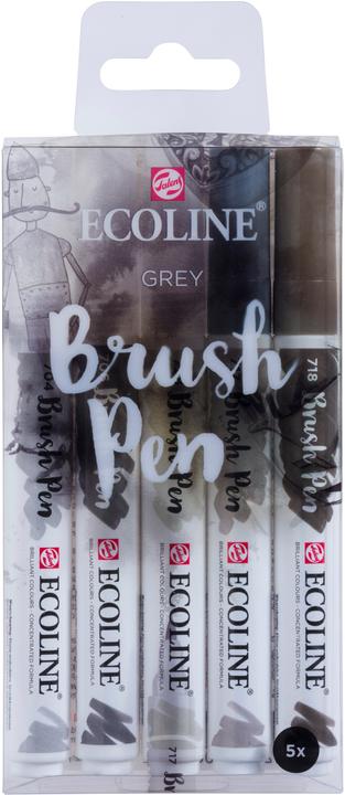 Actual product image Talens Ecoline Brush Pen (Multicoloured, White, 5 x)