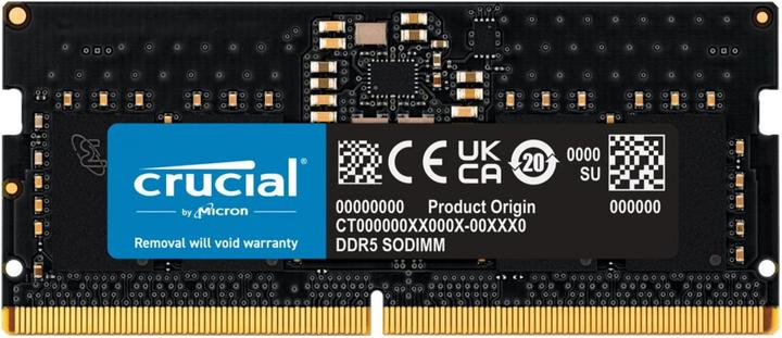 Image du produit Crucial CT8G48C40S5 (1 x 8GB, 4800 MHz, RAM DDR5, SO-DIMM)