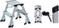 Actual product image Wedo Stepladder with castors, aluminium (Stepladder, 50 cm)