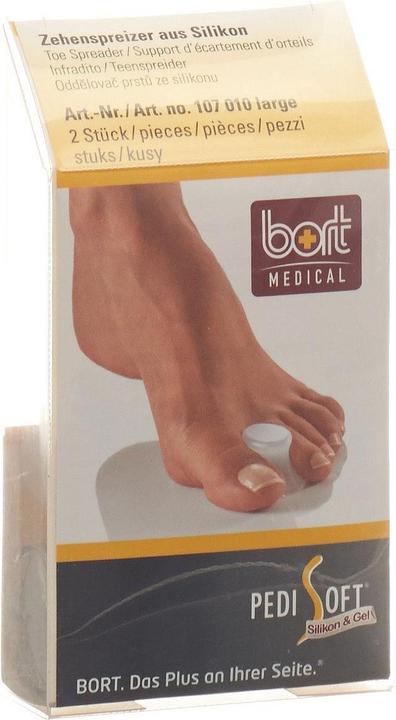 Actual product image Bort Medical Pedi Soft Silicone Toe Spreader (Toe separators)