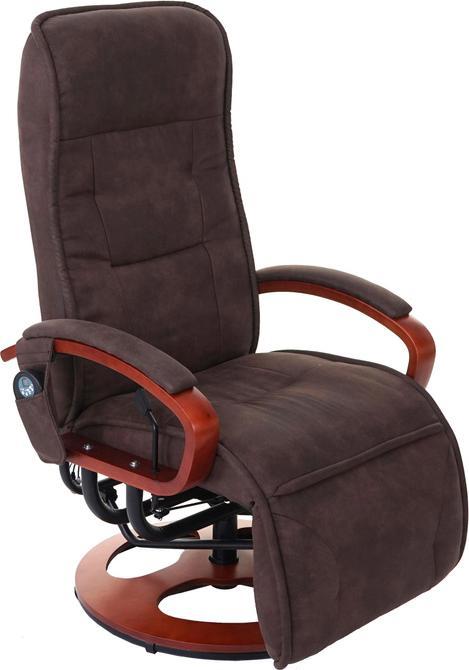 Produktbild Swisshandel24 Relaxliege, Relaxsessel Massagesessel, MIT Massage Stoff/Textil - Wildlederimitat braun
