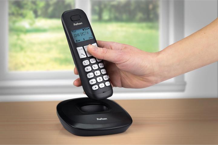 Actual product image Profoon DECT telephone PDX-1100 with 1 handset, black