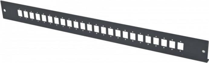 Produktbild Dexlan LWL Frontplatte unbestückt für LWL Spleissbox, 24 x LC Duplex