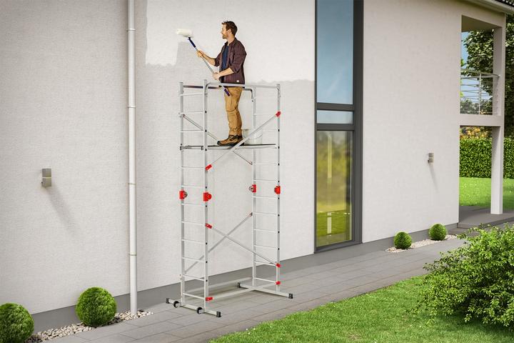 Produktbild Hailo G60, Aluminium-Multifunktionsgerüst, 2 x 12 (Mehrzweckleiter, 136 cm)