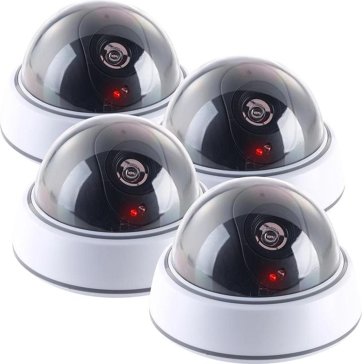 Immagine prodotto VisorTech Dome-Überwachungskamera-Attrappen 4er-Set