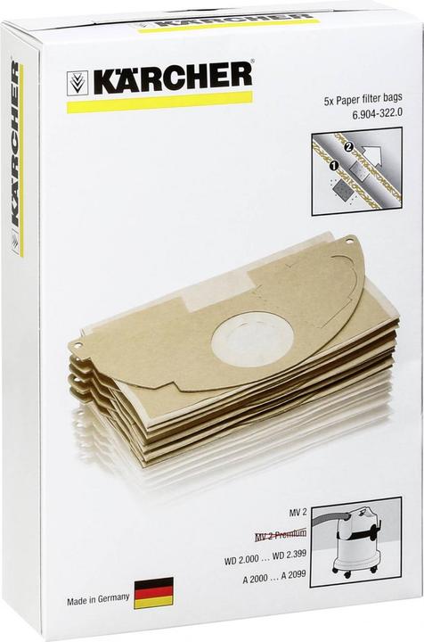 Actual product image Kärcher Paper filter bag