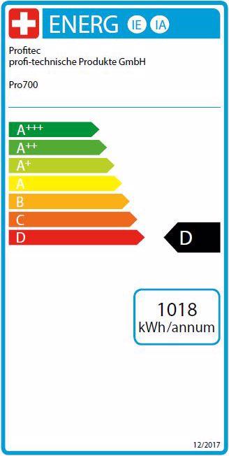 Energie-Label Profitec Pro 700