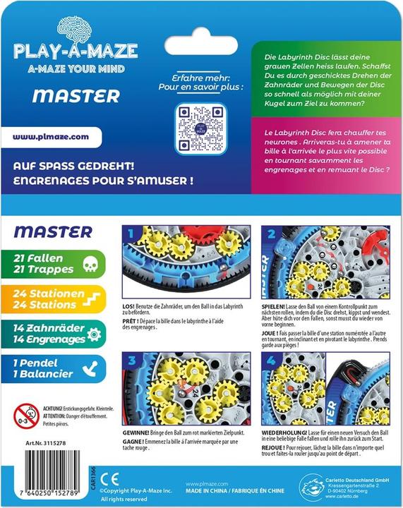 Produktbild Play-a-maze Labyrinth Travel Disc MASTER (d,f) (Deutsch)