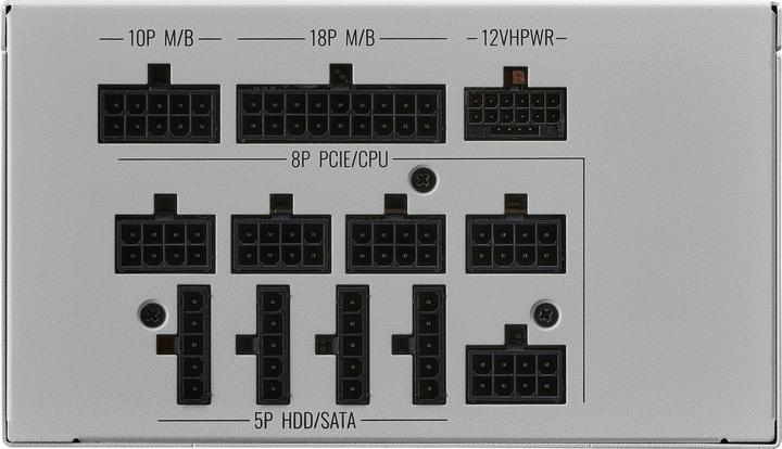 Produktbild Cooler Master Master MPE-A501-AFCAG-3GEU MWE Gold V2 White, ATX3.0, 1050W, 90%, 140mm, 3x PCIe 6+2, 12x SA (1050 W)