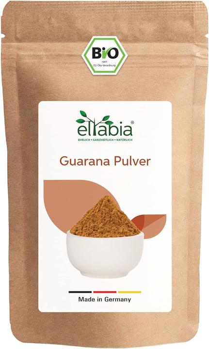 Eltabia Bio Guarana Pulver aus Brasilien | Natürliches Koffein in Premium Rohkost-Qualität als Kaffee-Ersatz (Pulver, 200 g)