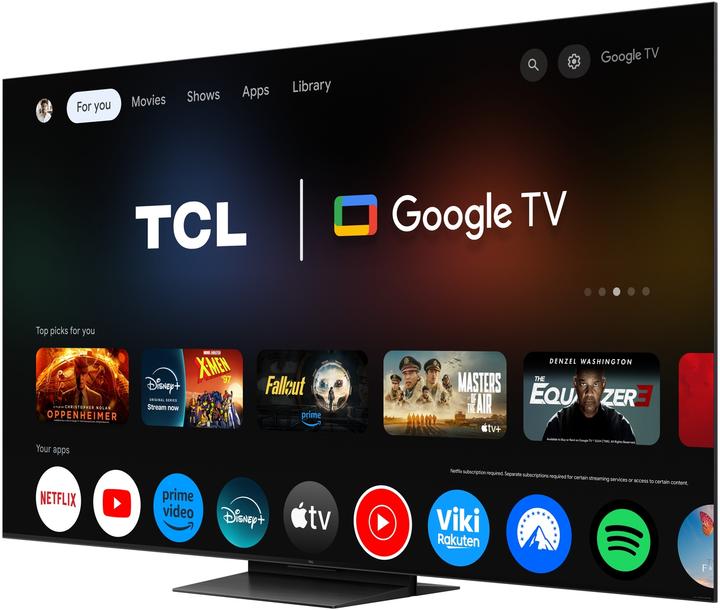 Immagine prodotto TCL Serie C7K Smart TV QD-MiniLED 4K 65" 65C7K, audio B&O, Dolby Vision IQ & Atmos, Google TV (65", Mini-LED, 4K, 2025)