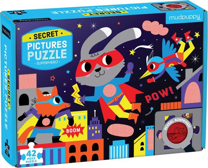 Immagine prodotto Mudpuppy Supereroi, puzzle di immagini segrete 42 pezzi (42 pezzi)