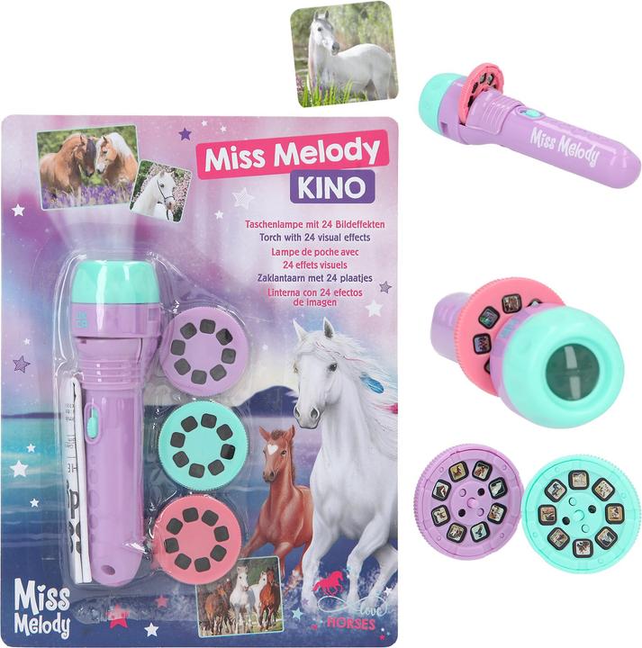 Depesche Miss Melody torch with picture effects (19.50 cm)