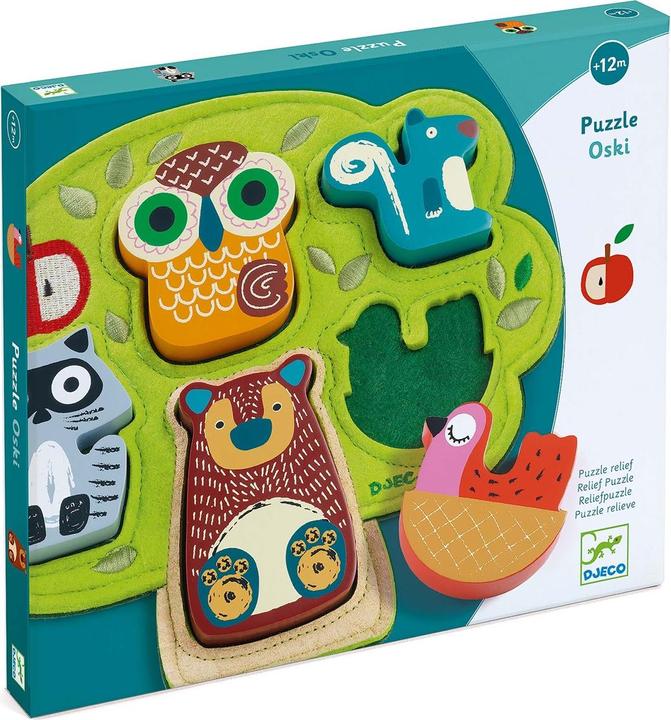 Produktbild Djeco Stoffpuzzle Oski (5 Teile)