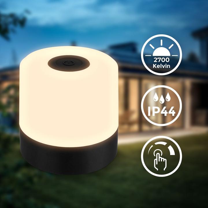 Image du produit B.K.Licht Lampe de table LED rechargeable (150 lm)