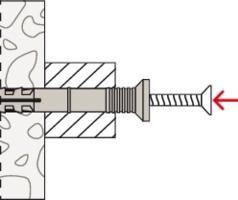 Actual product image Fischer Nail anchor N 8x120/80 S K (6). (6 pcs.)