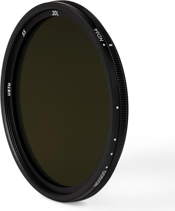 Actual product image Urth 55mm ND64 1000 (6 10 Stop) Variable ND Lens Filter (Plus+) (Neutral density filter, 55 mm)