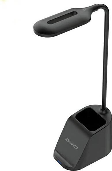 Productafbeelding Awei lampka LED z ład. indukcyjną W20 15W Fast Charging czarny/zwart