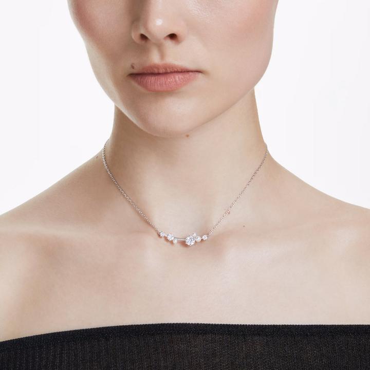 Image du produit Swarovski Constella Halskette Kristallperle Rundschliffe Weiss (Métal Swarovski)