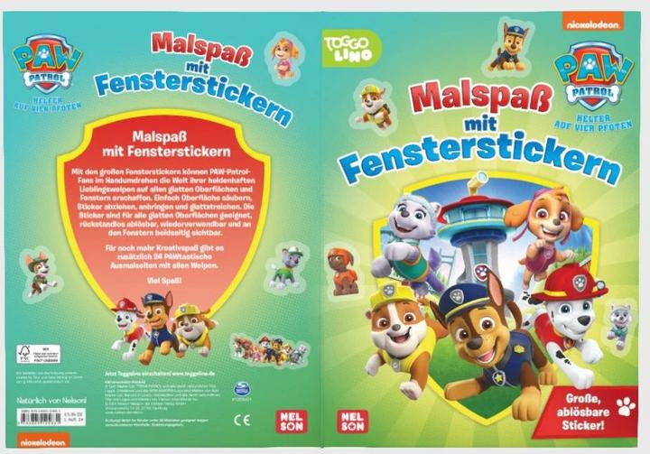 Actual product image PAW Patrol: Colouring fun with window stickers