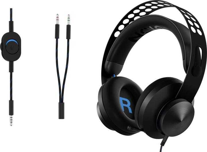 Actual product image Lenovo Legion H300 Headphones Wired Headband Gaming Black (Cable)