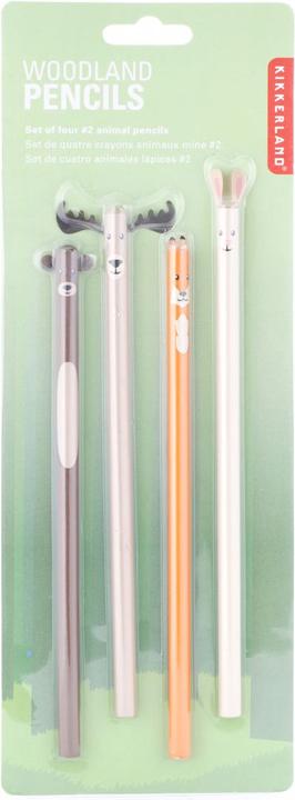 Produktbild Kikkerland Woodland Pencil (2H, 4 x)