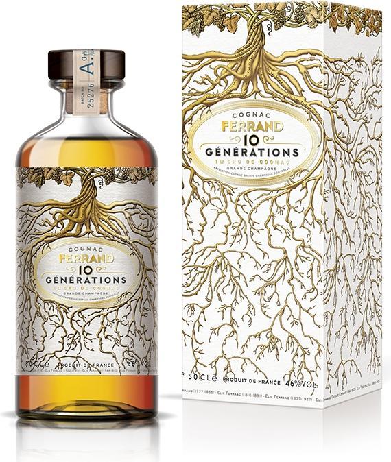 Actual product image Pierre Ferrand Cognac Ferrand 10 GÉNÉRATIONS 1er Cru de Cognac Grande Champagne 46% Vol. 0,5l in gift box
