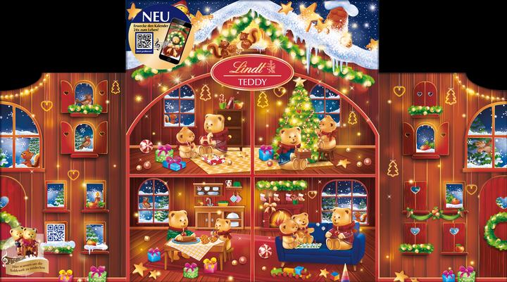 Actual product image Lindt Teddy Advent Calendar (128 g)