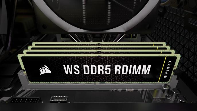 Actual product image Corsair DDR5, 5600MT/s 128GB 4x32GB RDIMM, Hynix Die, Dual Rank, 40-40-40-77, AMD EXPO & Intel XMP 3.0, WS D (4 x 32GB, 5600 MHz, DDR5 RAM, R-DIMM)