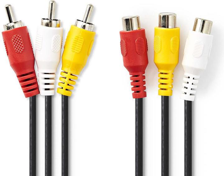 Immagine prodotto Nedis Cavo video composito 3X presa cinch - 3X presa cinch (5 m, Cinch)
