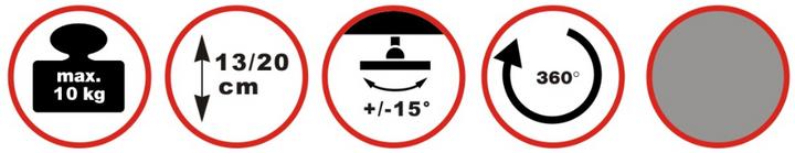 Actual product image Reflecta Projector ceiling mount sal Medusa II (Ceiling)