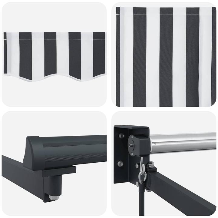 Image du produit VidaXL Markise Einziehbar 3,5X2,5 M Stoff Und Aluminium (3 m)