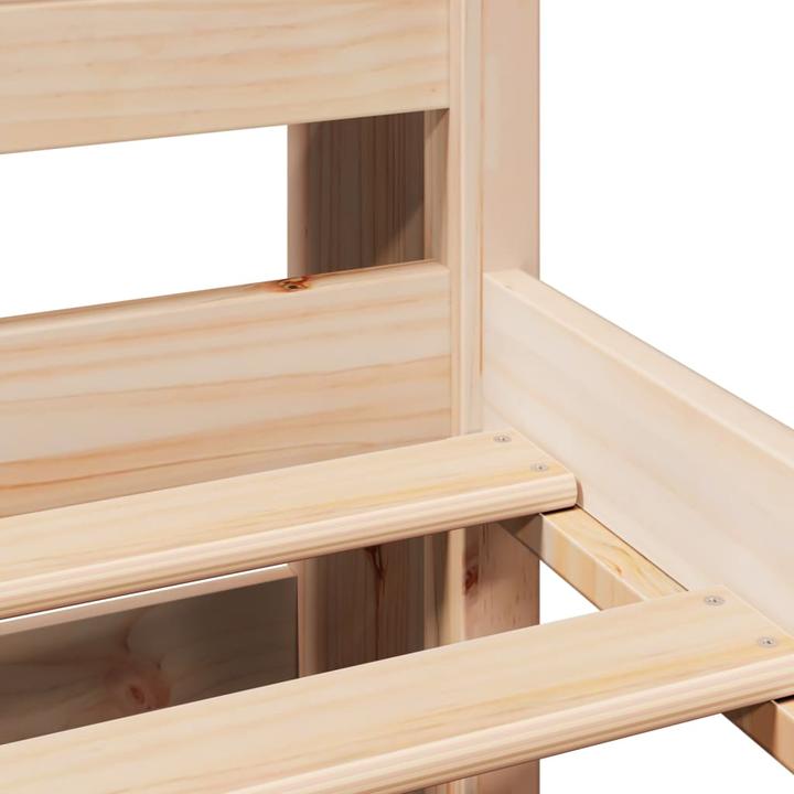 Produktbild VidaXL Massivholzbett Holzbett Bett Doppelbett Bettgestell 140x190cm Kiefernholz (140 x 190 cm)