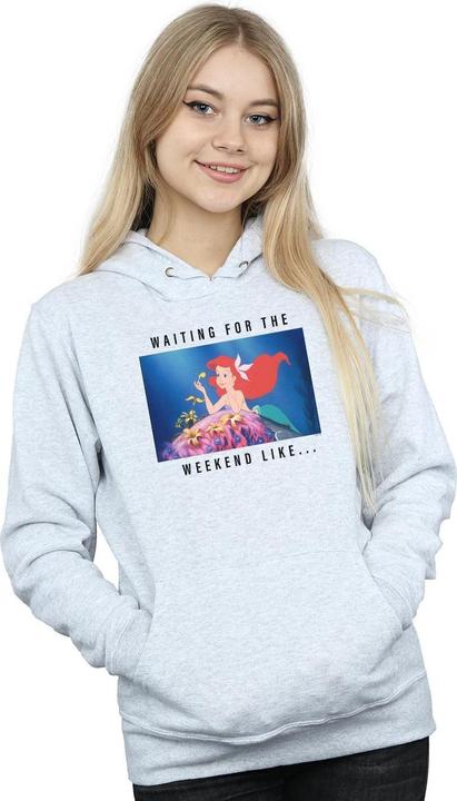 Actual product image Disney Princess Womens/Ladies Ariel Waiting For The Weekend Hoodie (L)