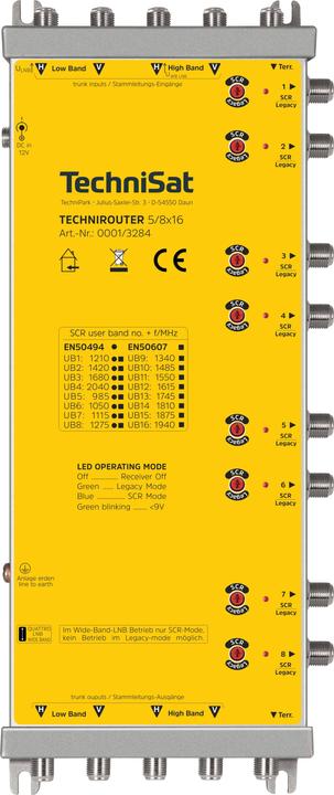 Produktbild TechniSat TECH-Technirouter-5/8x16 (Multischalter)