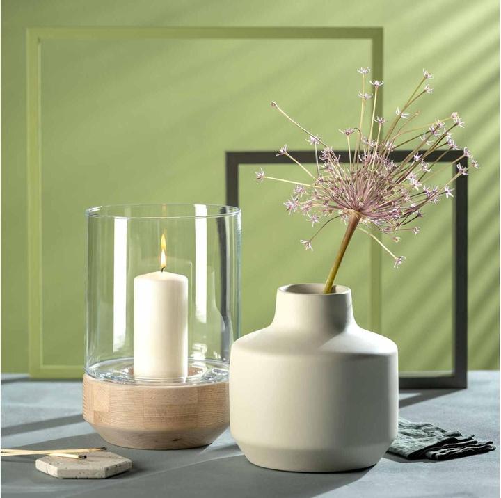 Produktbild Leonardo Vase Milano 22 cm, Crème (1 x, 21 x 21 x 22 cm, 4 l)